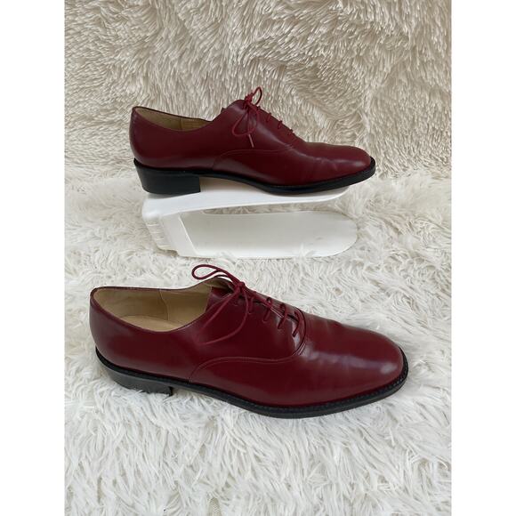 Vintage Leather Oxford Shoes Red for Men, The Shoe Loft, Made in Brazil Size 10M - Picture 12 of 13